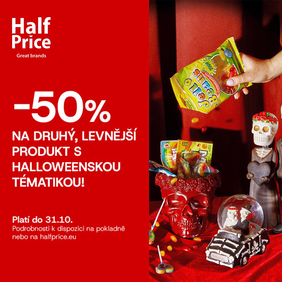 ZÍSKEJTE SLEVU 50 % NA DRUHÝ PRODUKT