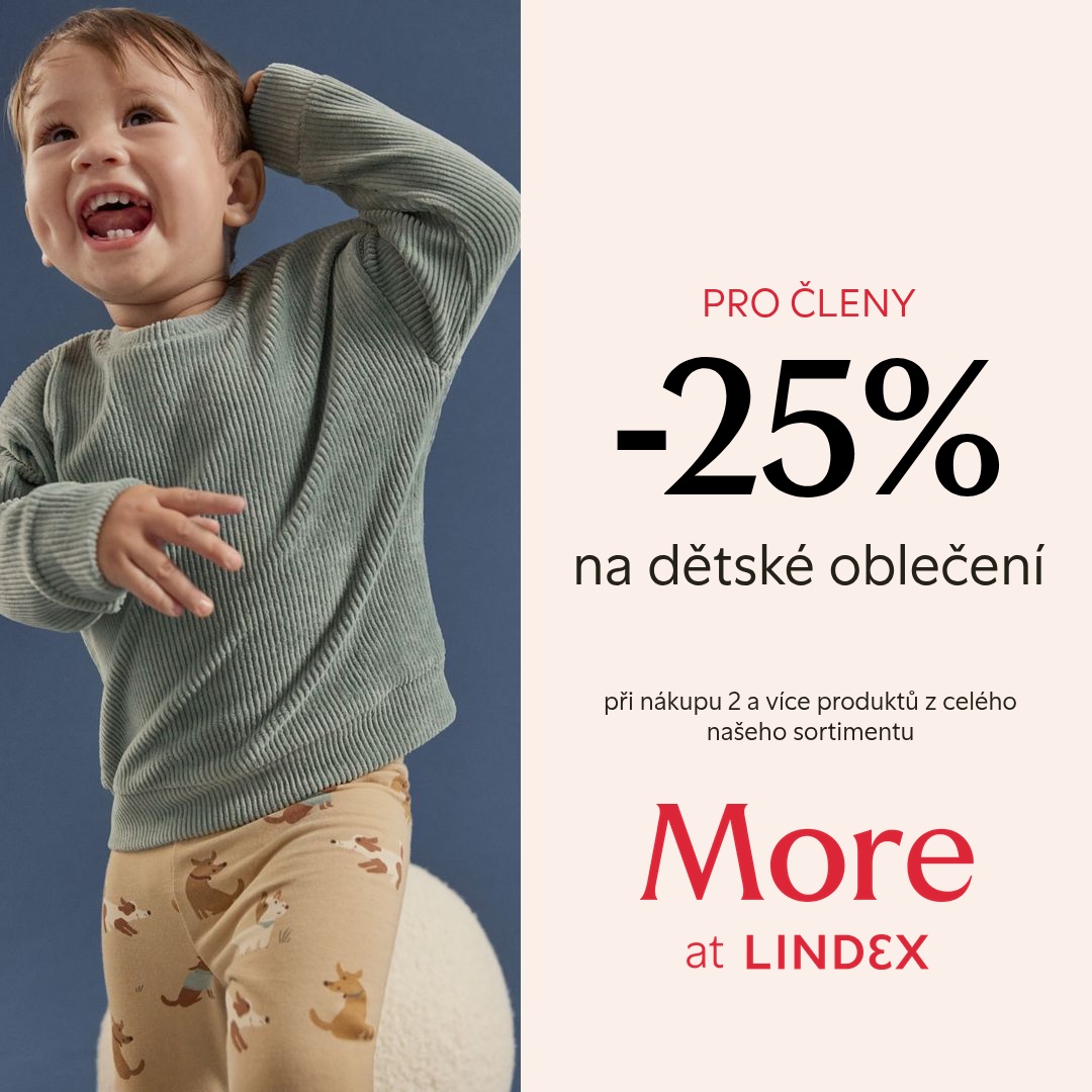 -25% NA DĚTSKÉ OBLEČENÍ